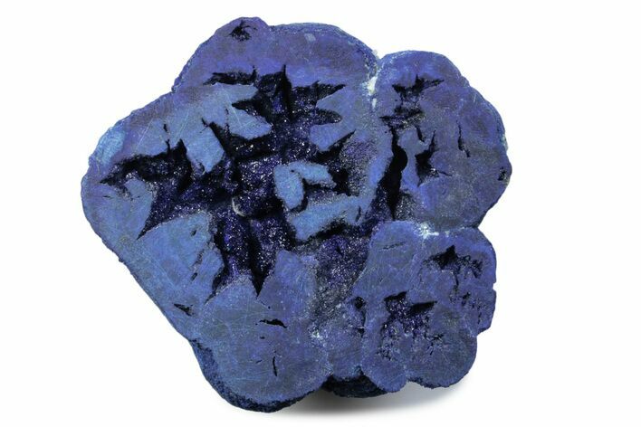 Vivid Blue Cut/Polished Azurite Nodule - Siberia #379948
